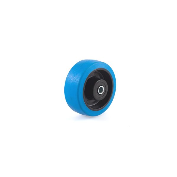 Thermoplastisches Gummirad 80 mm Rollenlager - Blue Wheel